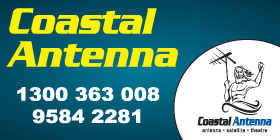 COASTAL ANTENNA - TELEVISION AND PHONE POINTS NO CALL OUT FEES NO HOURLY RATE FREE ON-SITE QUOTES