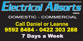 ELECTRICAL ALLSORTS AFFORDABLE RELIABLE ELECTRICAL TRADESMAN - DEFENCE & SENIORS DISCOUNTS