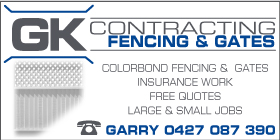 GK CONTRACTING FENCING & GATES - INSURANCE WORK, COMPETITIVE PRICES - RELIABLE WORKMANSHIP