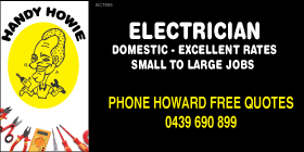 HANDY HOWIE - DOMESTIC ELECTRICAL SERVICES - GREAT RATES