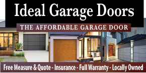 IDEAL GARAGE DOORS - WA MADE - FREE MEASURE & QUOTE - INSURANCE - LOCALLY OWNED- FULL WARRANTY