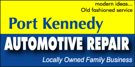 PORT KENNEDY AUTOMOTIVE REPAIR OWNERS JOHN & EVE FAMILY OWNED & OPERATED - AFFORDABLE MECHANICAL REPAIRS - WE OFFER A FREE LOCAL DROP OFF SERVICE. A LOAN CAR IS AVAILABLE WHILST REPAIRS ARE CARRIED OUT.