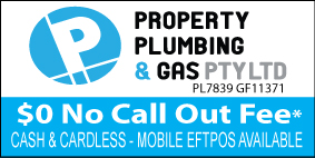 PROPERTY PLUMBING & GAS PTY LTD - NO CALL OUT FEE 